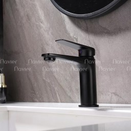 Vòi Lavabo Nóng Lạnh Inox 20cm Navier NV-5054-D20