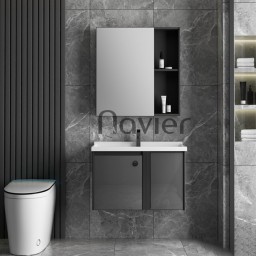 Bộ Tủ Lavabo Nhôm Kèm Tủ Gương Cao Cấp Navier NV-531