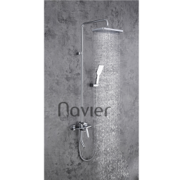 Sen cây tắm nóng lạnh đồng thau xi mạ crome Navier NV-812