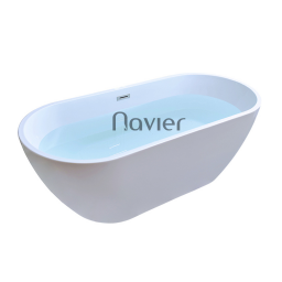 Bồn Tắm Nằm Chất Liệu Acrylic Dáng Oval Cao Cấp navier NVB-1325