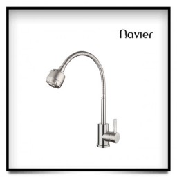 Vòi chén lạnh cần mềm inox304 Navier NV-220