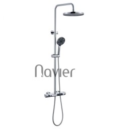 Sen Cây Tắm Đứng Nóng Lạnh Đồng Thau Mạ Crom Led Hiển Thị Cao Cấp Navier NV-862