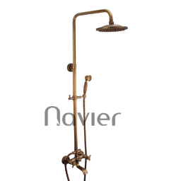 Sen cây tắm nóng lạnh đồng thau mạ vàng Navier NV-803