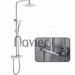 Sen Tắm Đứng Đồng Thau Mạ Crome Bóng 3 Nút Chỉnh Nước Phím Đàn Navier NV-9356B