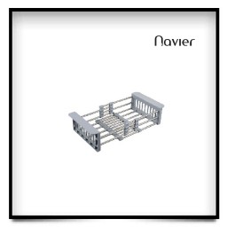 Khay inox bồn rửa chén co giãn Navier NV-107