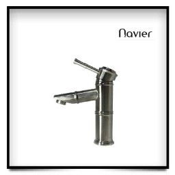 Vòi lavabo nóng lạnh ống trúc inox304 Navier NV-706