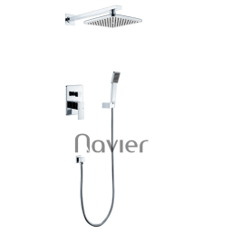 Sen Cây Tắm Nóng Lạnh Âm Tường Inox Mạ Crome Cao Cấp Navier NV-840