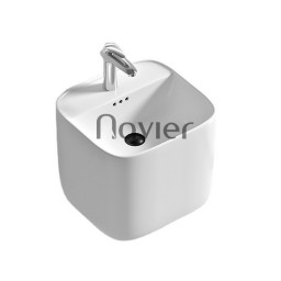 Chậu Lavabo Vuông Treo Tường Cao Cấp Navier NV-338