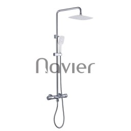 Sen cây tắm nóng lạnh tròn đồng thau mạ crome Navier NV-1331 (tăng giảm nhiệt)