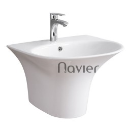 Chậu lavabo liền khối tròn Navier NV-426