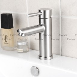 Vòi lavabo lạnh thân tròn Navier NV-720L 20cm