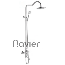 Sen Cây Tắm Nóng Lạnh Đồng Thau Mạ Crome Bóng Cao Cấp Navier NV-888