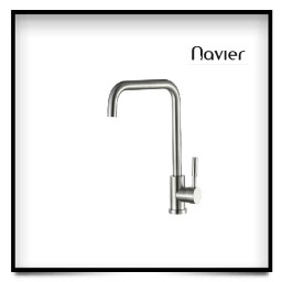 Vòi chén nóng lạnh uốn vuông inox304 Navier NV-203