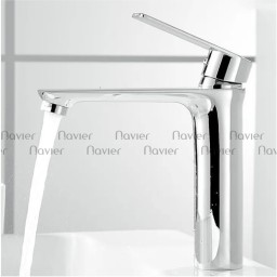 Vòi lavabo nóng lạnh đồng thau xi mạ crome Navier NV-716