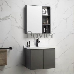 Bộ Tủ Chậu Lavabo Nhôm Kèm Tủ Gương Cao Cấp Navier NV-535X60