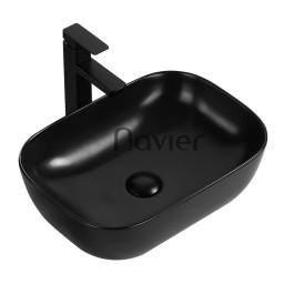 Chậu Lavabo Đặt Bàn Màu Đen Cao Cấp Navier NV-435D