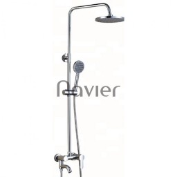 Sen cây tắm nóng lạnh tròn đồng thau xi mạ crome Navier NV-808