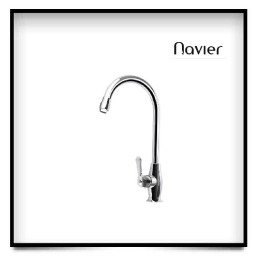 Vòi chén nóng lạnh đầu bi đồng thau xi mạ crome Navier NV-213