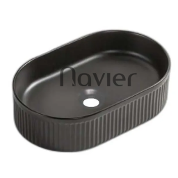 Chậu Lavabo Đặt Bàn Màu Đen Cao Cấp Navier NV-390D